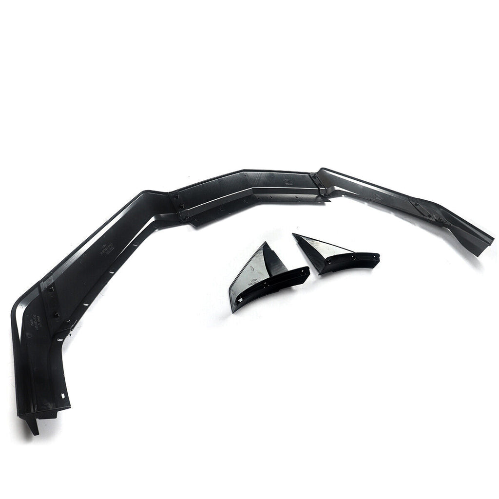 Front Lip Compatible with 2021 2022 2023 Corvette C8 Z51 ZR1 Style STG 3 Winglet Front Bumper Chin - close-up detail view