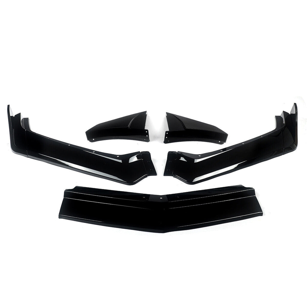 Front Lip Compatible with 2021 2022 2023 Corvette C8 Z51 ZR1 Style STG 3 Winglet Front Bumper Chin - additional product view