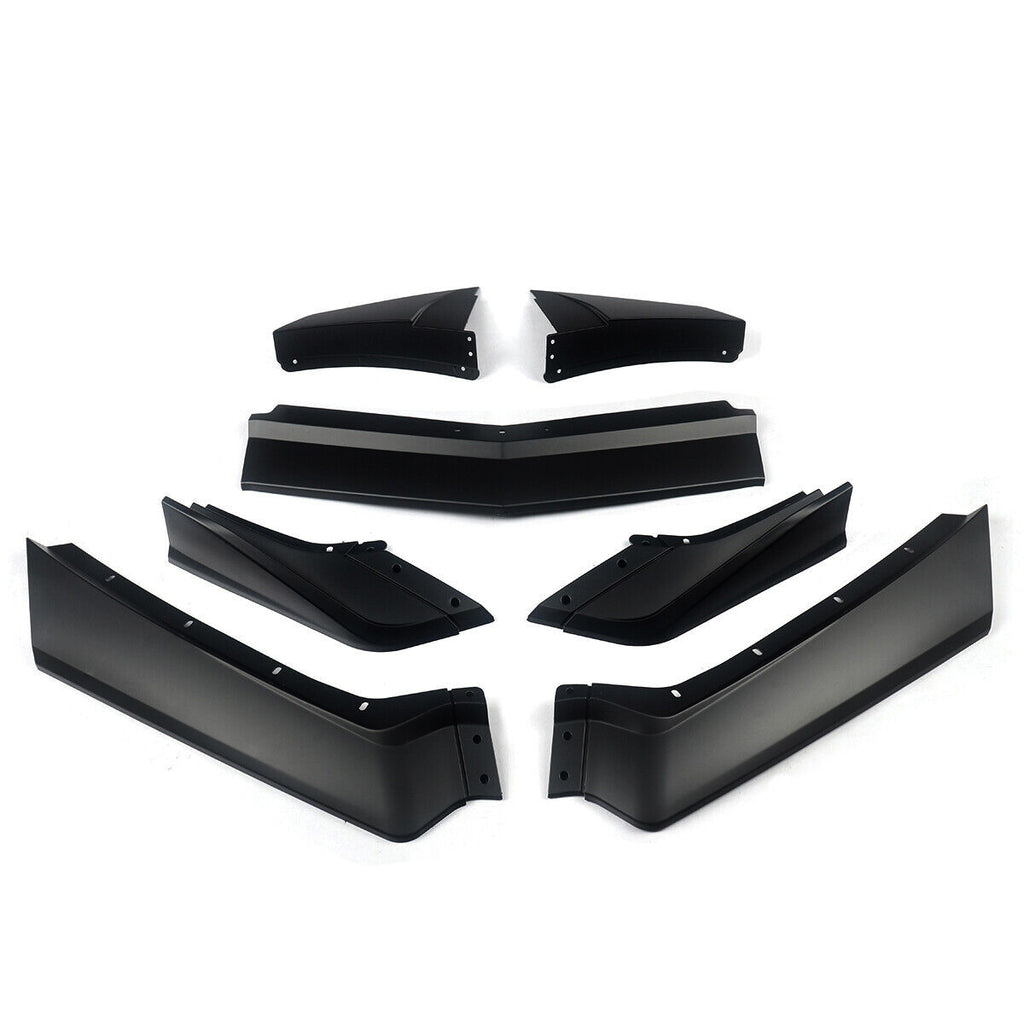 Front Lip Compatible with 2021 2022 2023 Corvette C8 Z51 ZR1 Style STG 3 Winglet Front Bumper Chin - vehicle fitment referenc