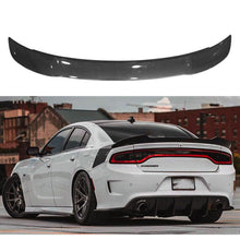 Load image into Gallery viewer, Rear Spoiler Compatibility with 2015-2022 Charger Trunk Spoiler Rear Wing Spoiler Lip Carbon Fiber - main product view