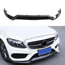 Load image into Gallery viewer, Front Lip Compatibility with 2015-2018 C Class W205 AMG Sport Models Front Bumper Chin Lip Splitter - main product view