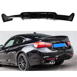 Rear Diffuser Compatibility with 2014-2020 4 Series F32 F33 F36 420i 420d 428i 430i M Sport Rear - main product view