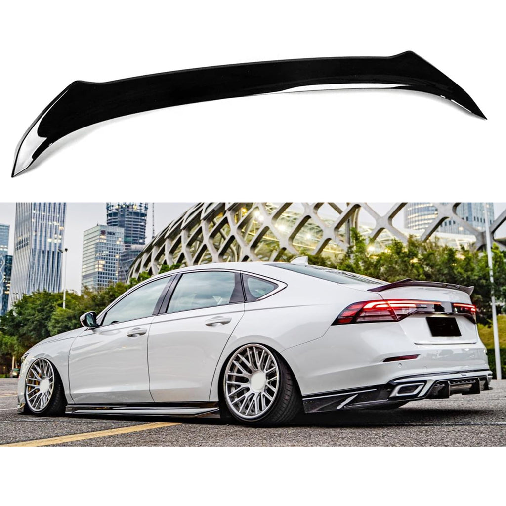 Spoiler Compatibility with 2023-2025 Accord 11th Gen Yofer Style Rear Highkick Trunk Wing Lid - main product view