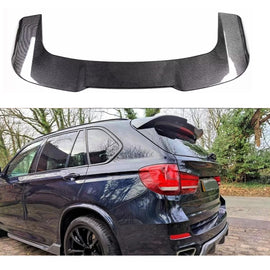 Rear Roof Spoiler Compatibility with 2014-2018 F15 F85 X5 X5M Rear Trunk Spliter Wing Lid (Carbon - main product view