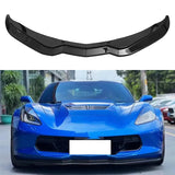 Front Bumper Lip Diffuser for 2014-2019 Corvette C7 Z06 (Gloss Black ABS, 2-Piece)