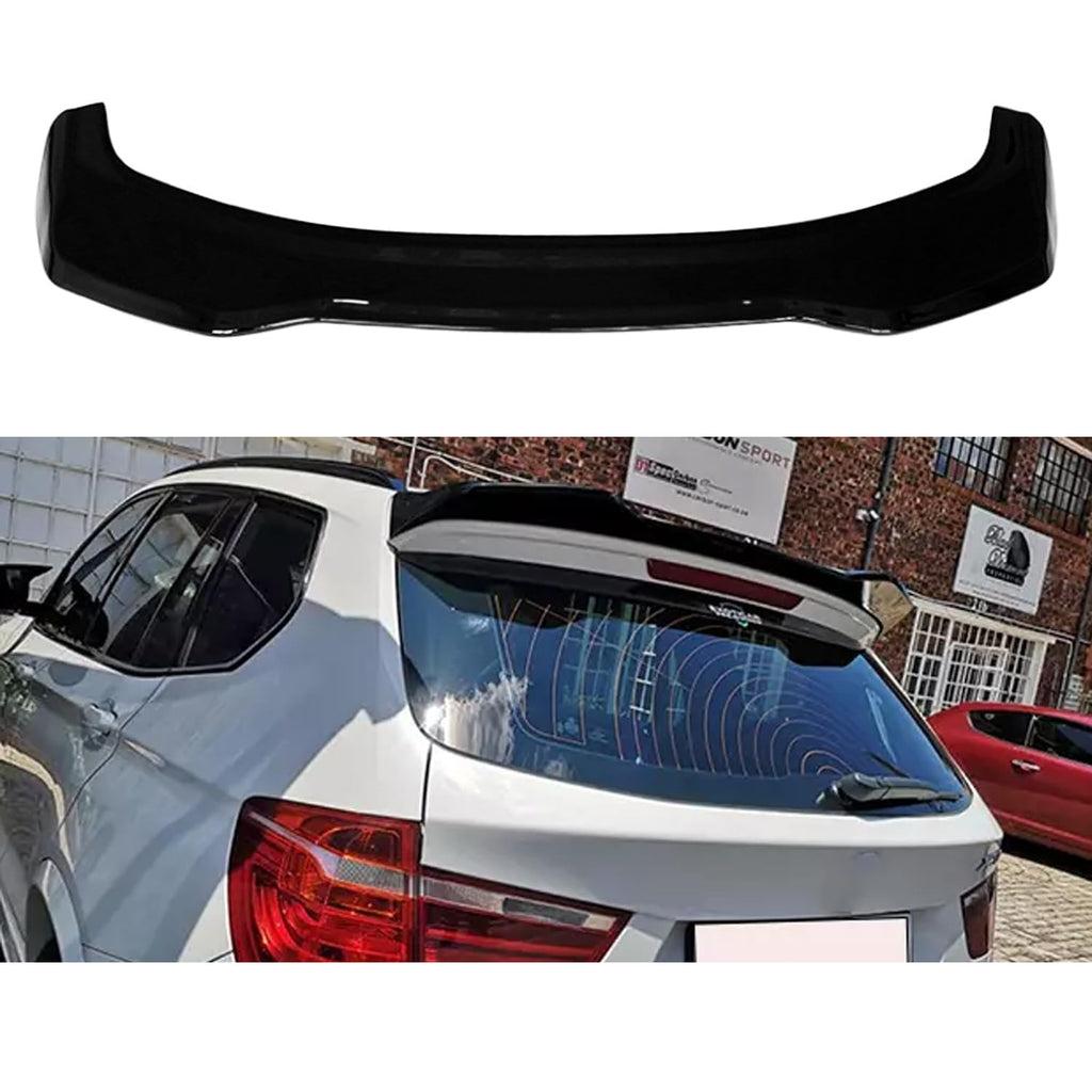 Rear Roof Spoiler Compatibility with 2011-2017 X3 F25 X3M Style Rear Trunk Roof Spoiler Lip Wing - main product view
