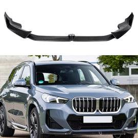 2022-2024 X1 U11 M Sport MP Style Front Bumper Chin Diffuser Lip Air Dam Splitter Spoiler (Carbon - main product view