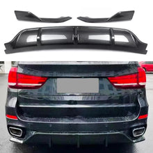 Load image into Gallery viewer, Rear Diffuser Compatibility with 2014-2018 X5 F15 Rear Bumper Chin Diffuser Kit Spoiler Splitter - main product view