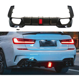 Rear Diffuser Lip Compatibility with 2019-2022 3 Series G20 330i M340i Sport Rear Bumper Diffuser - main product view