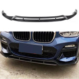 For 2018-2020 X3 X4 G01 G02 M Sport Front Chin Diffuser Lip Air Dam ABS Splitter Spoiler (Carbon Fiber Style)