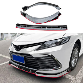 Compatibility with 2021-2022 Camry XLE LE Front Bumper Lip Front Chin Lip Spoiler Splitter Gloss - main product view