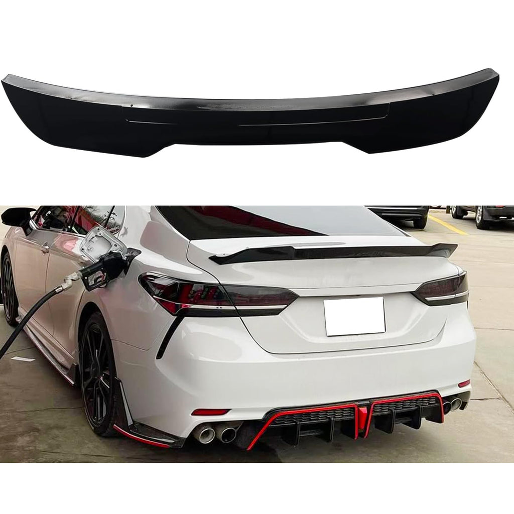 Spoiler Compatibility with 2025+ Camry LE XLE SE XSE Rear Highkick Trunk Wing Lid Spliter Gloss - main product view