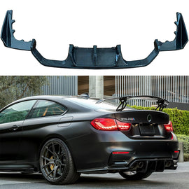 Compatibility with 2014-2020 BMW F80 M3 Sedan F82 F83 M4 with M Sport Rear Bumper Diffuser Lip V - main product view