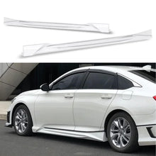 Load image into Gallery viewer, Compatibility with 2018-2020 Accord Side Skirts Exterior Door Panel Trim Body Kits ABS White - main product view