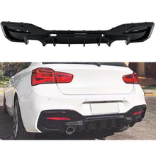 Load image into Gallery viewer, Rear Diffuser Compatibility with 2015-2019 1 Series F20 F21 M Sport Rear Bumper Chin Diffuser Lip - main product view