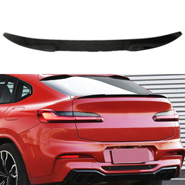 Spoiler Compatibility with 2018-2022 X4 G02 X4M F98 Rear Trunk Spliter Wing Lid (Gloss Black) - main product view