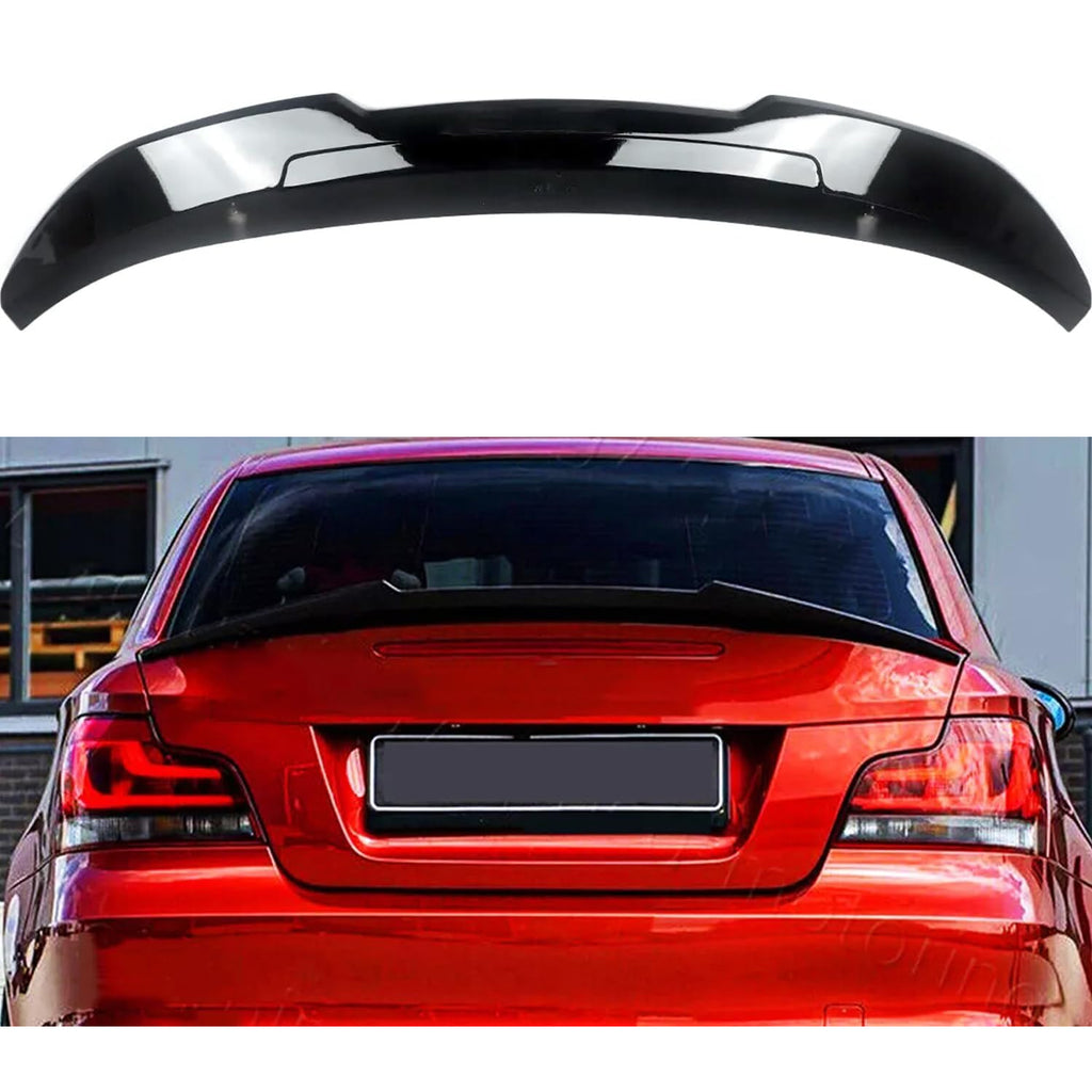 Rear Spoiler Compatibility with 2007-2013 1 Series E82 125i 128i 135i Coupe PSM Style Rear Trunk - main product view