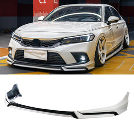 Front Lip Compatibility with 2022-2024 Civic Yofer Style Front Bumper Chin Lip Splitter Spoiler Kit - main product view