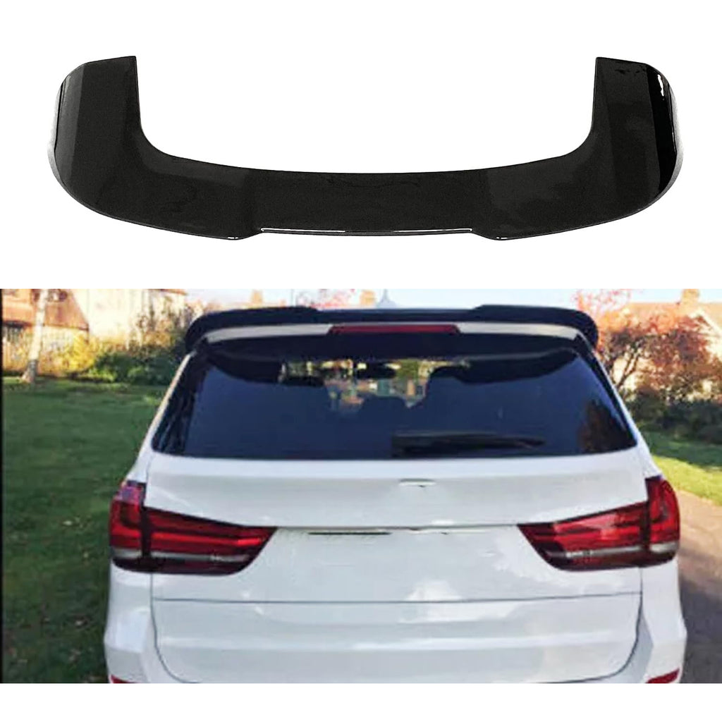 Rear Roof Spoiler Compatibility with 2014-2018 F15 F85 X5 X5M Rear Trunk Spliter Wing Lid (Gloss Black) - main product view