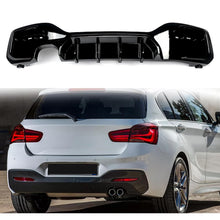 Load image into Gallery viewer, Rear Diffuser Compatibility with 2015-2019 1 Series F20 F21 M Sport Rear Bumper Chin Diffuser Lip - main product view