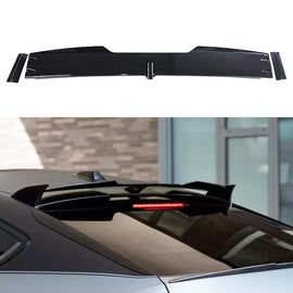 Rear Roof Spoiler Compatibility with 2020-2024 X6 G06 M Sport Rear Trunk Spliter Wing Lid (Gloss Black) - main product view