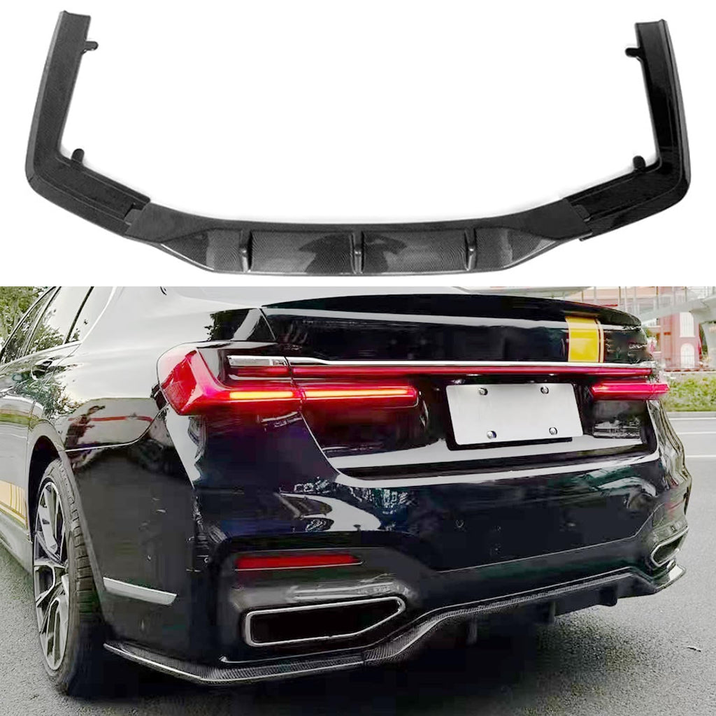Rear Diffuser Compatibility with 2019-2022 7 Series G11 G12 M Sport Rear Bumper Chin Diffuser Kit - main product view