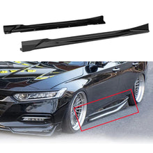 Load image into Gallery viewer, Compatibility with 2018-2020 Accord Side Skirts Exterior Door Panel Trim Body Kits ABS Gloss Black - main product view