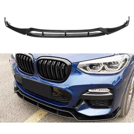 2018-2020 X3 X4 G01 G02 M Sport Front Chin Diffuser Lip Air Dam ABS Splitter Spoiler (Gloss Black) - main product view
