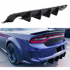 Rear Diffuser Lip Compatibility with 2020-2024 Charger Widebody SRT Hellcat Scat Pack Rear Bumper - main product view