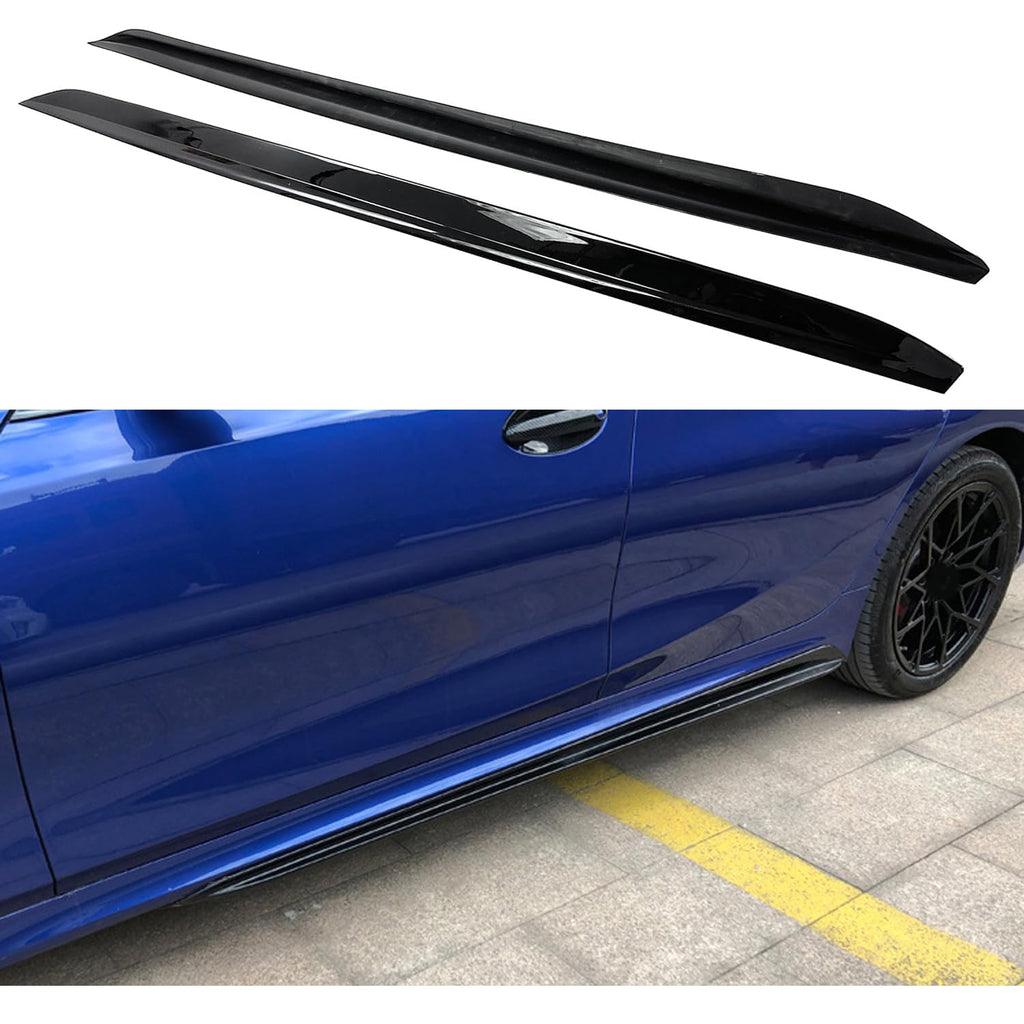Side Skirts Compatibility with 2019-2022 3 Series G20 G28 M Sport Rocker Panel Line Door Extension - main product view