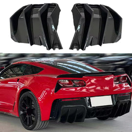 Rear Diffuser Compatibility with 2014-2019 Corvette C7 | Z06 Stage 3 Rear Bumper Chin Diffuser Kit - main product view