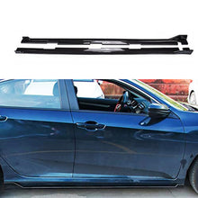 Load image into Gallery viewer, Side Skirts Compatibility with 2016-2021 Civic 10th Gen Sedan 4DR Rocker Panel Door Extension Lips - main product view