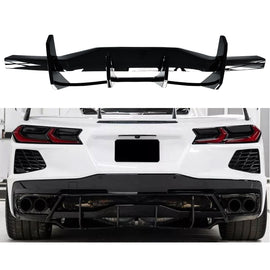 Rear Diffuser Lip Compatibility with 2020-2023 Corvette C8 Z51 Stingray Rear Lower Bumper Chin - main product view