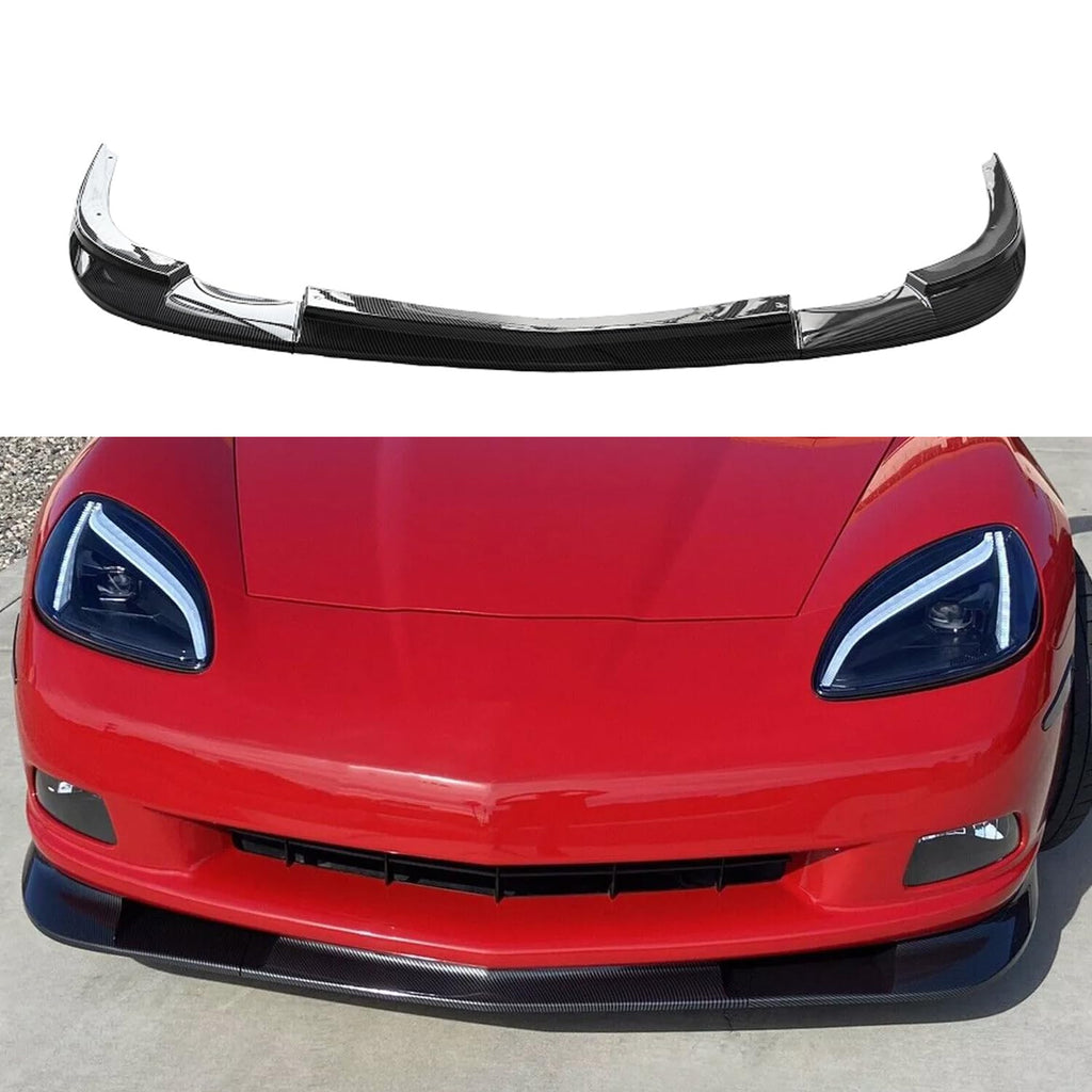 Front Lip Compatibility with 2005-2013 Corvette C6 Base Models | ZR1 Style Front Bumper Diffuser - main product view