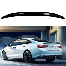Load image into Gallery viewer, Rear Spoiler Compatibility with 2016-2024 Malibu Rear Highkick Trunk Wing Lid Trim Spliter Gloss Black - main product view