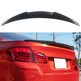 Spoiler Compatibility with 2011-2016 5 Series F10 M5 Sedan 528i 535i 550i M4 Style Rear Trunk Spoiler Wing Lid Splitter ABS Bodykit (Carbon Fiber)