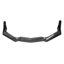 Front Lip Compatible with 2022 2023 Corvette C8 Z51 ZR1 Style STG 3 Winglet Front Bumper Chin Lip - front detail view