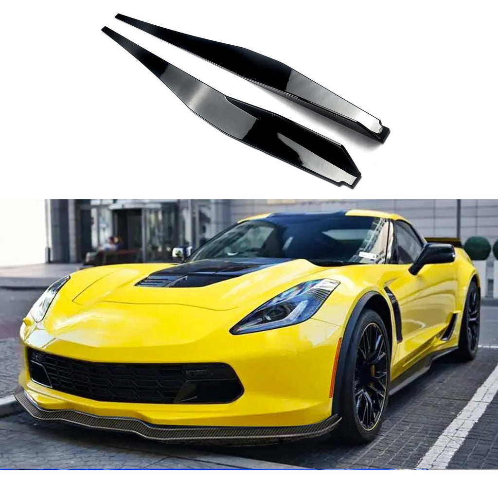 Side Skirts Compatibility with 2020-2023 Corvette C8 Rocker Panel Door Extension Lips Pair Diffuser - main product view