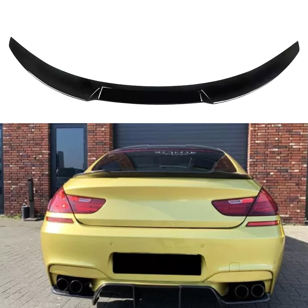 Rear Spoiler Compatibility with 2012-2018 6 Series F06 640i 650i M6 M4 Style Rear Trunk Wing Lid - main product view