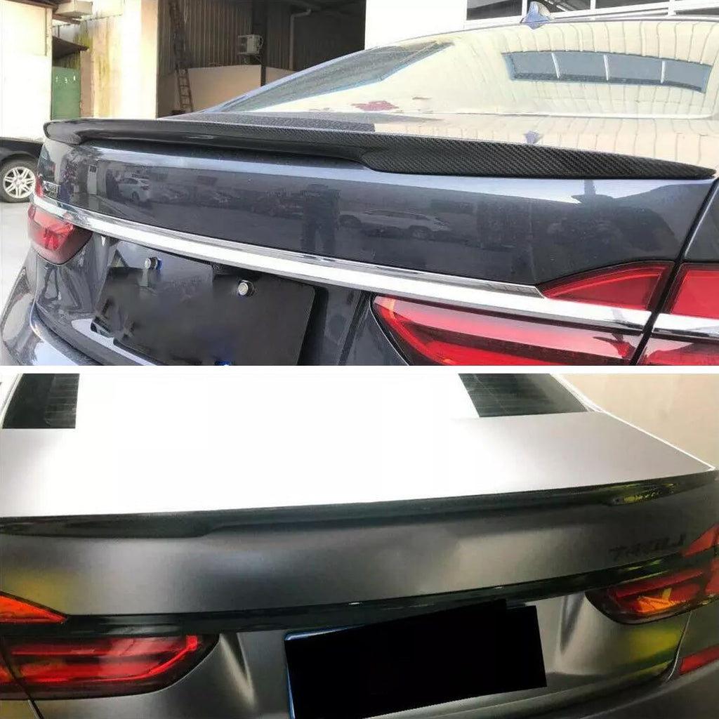Rear Spoiler Compatibility with 2016-2022 7 Series G11 G12 740i 750i MP Style Rear Trunk Wing Lid - front detail view