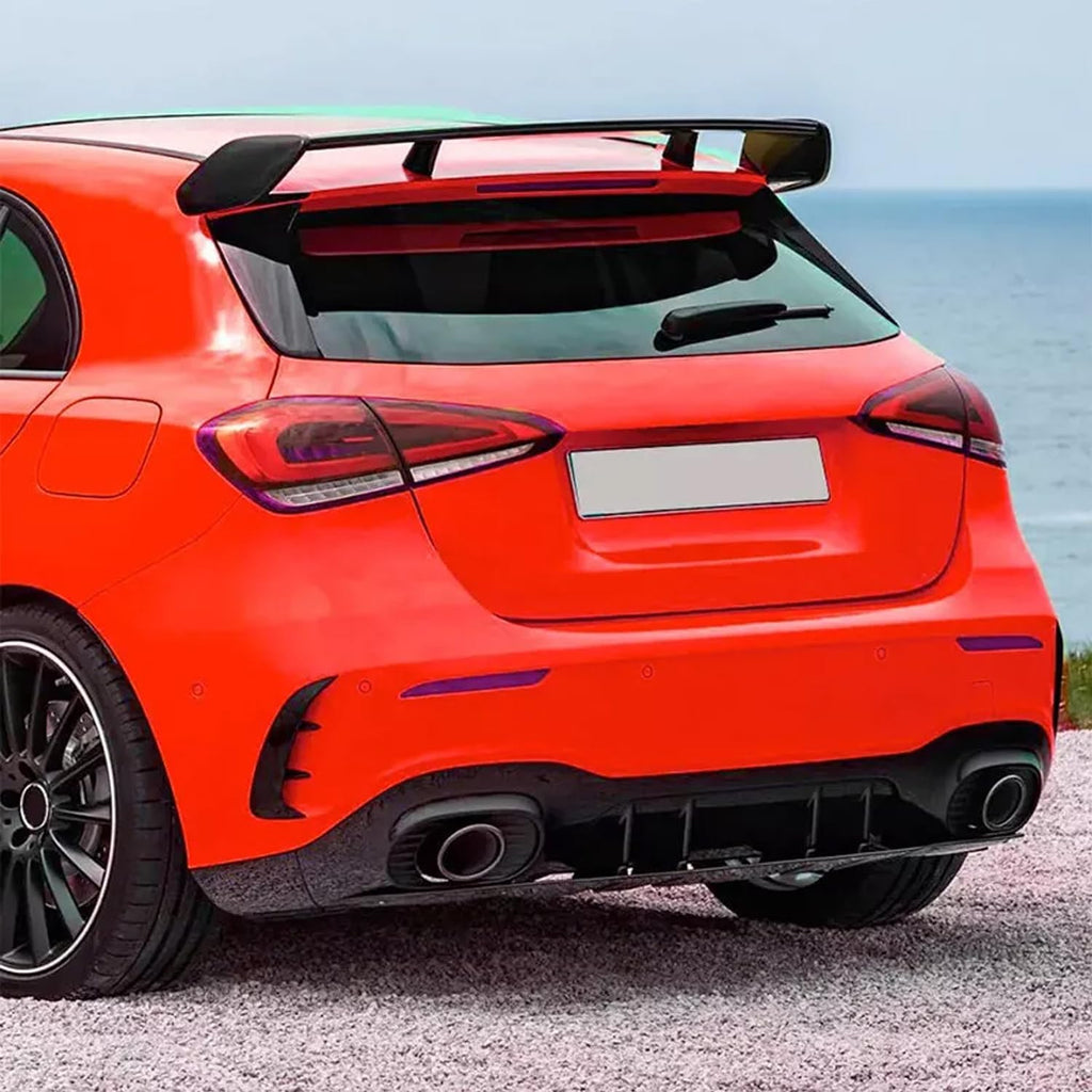 Roof Spoiler Compatibility with 2018+ A Class W177 A45 A35 A220 A250 AMG Style Rear Duckbill - front detail view