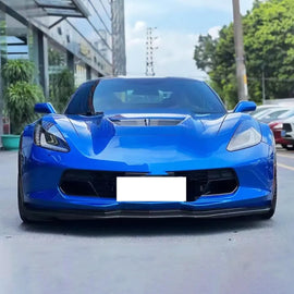 Front Lip Compatibility with 2014-2019 Corvette C7 | Z06 Stage 3 Front Bumper Chin Lower Lip - front detail view