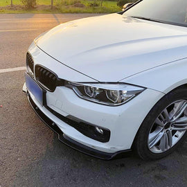 Front Lip Compatibility with 2013-2018 3 Series F30 F35 320i 325i 328i 335i Base Model Front Bumper - front detail view