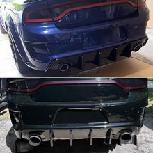 Load image into Gallery viewer, Rear Diffuser Lip Compatibility with 2020-2024 Charger Widebody SRT Hellcat Scat Pack Rear Bumper - front detail view