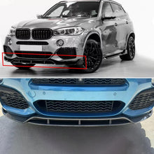Load image into Gallery viewer, 2014-2017 X3 F25 X4 F26 M Sport Front Chin Diffuser Lip Air Dam Splitter Spoiler (Carbon Fiber Style) - front detail view