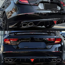 Load image into Gallery viewer, Rear Lip Compatibility with 2018-2022 Accord 10th Rear Bumper Chin Lip with W LED Brake Light + - front detail view