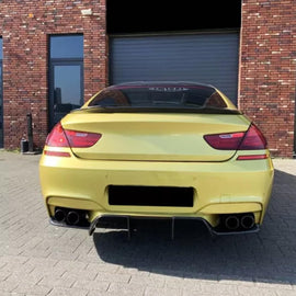 Rear Spoiler Compatibility with 2012-2018 6 Series F06 640i 650i M6 M4 Style Rear Trunk Wing Lid - front detail view