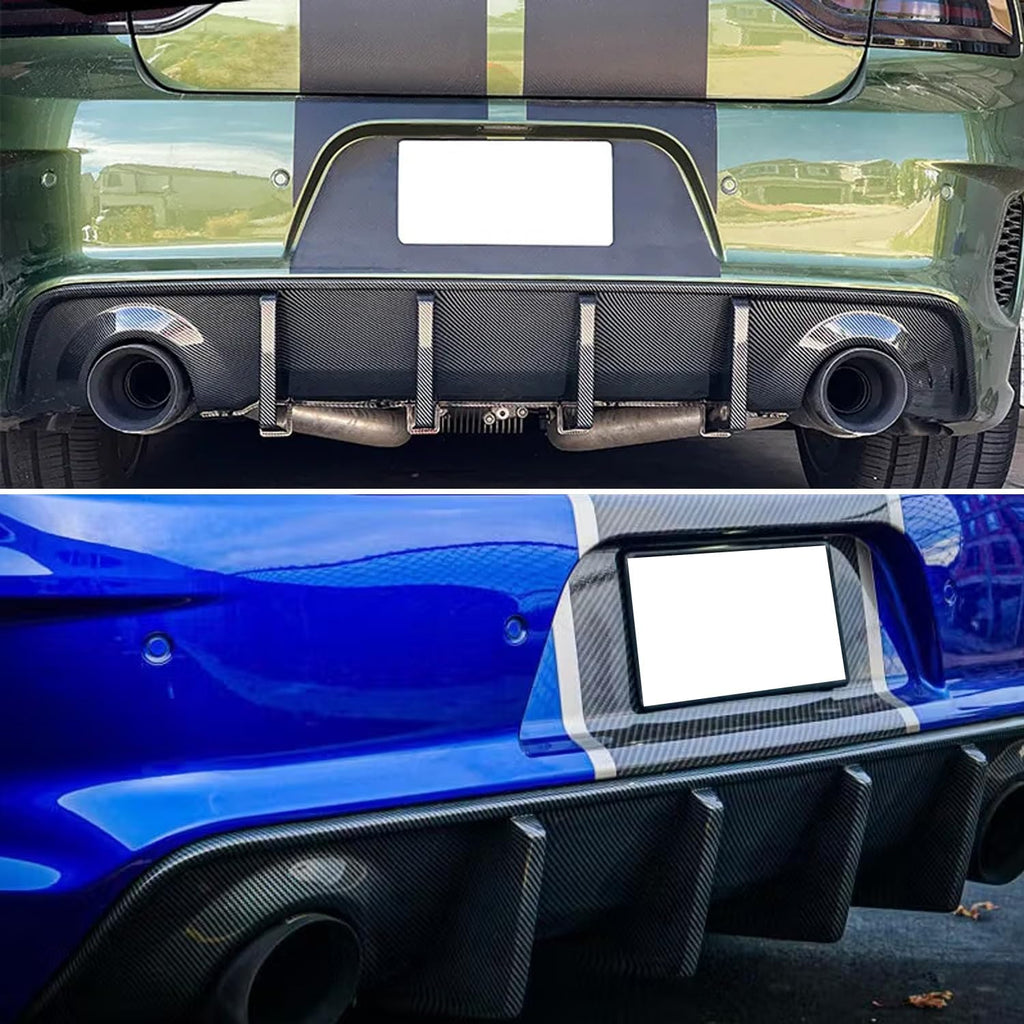 Rear Diffuser Lip Compatibility with 2020-2024 Charger Widebody SRT Hellcat Scat Pack Rear Bumper - front detail view