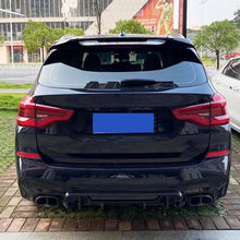 Load image into Gallery viewer, Roof Spoiler Compatibility with 2018-2023 X3 G01 MP Style Rear Trunk Spliter Wing Lip (Gloss Black) - front detail view