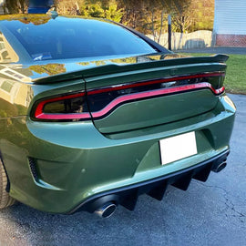 Rear Diffuser Compatibility with 2015-2024 Charger SRT Non-Widebody Models Rear Bumper Chin - front detail view